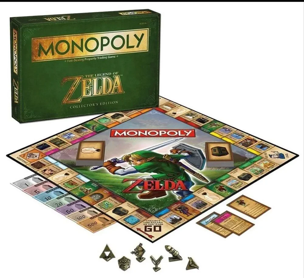 New The Legend of Zelda Monopoly Collector's Edition Board Game Hyrule Tokens